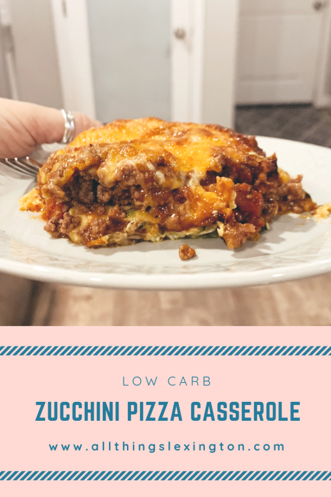 low carb zucchini casserole, lean and green, allthingslexington.com